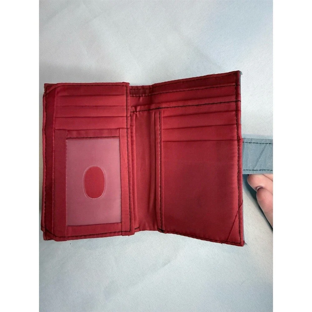 Travelon Wallet Womens One Size Gray Quilted RFID Bifold Zip Coin Pocket
